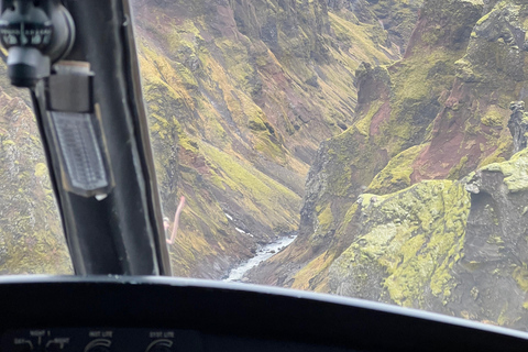 Landmannalaugar: Helicopter tour with 3 Landings