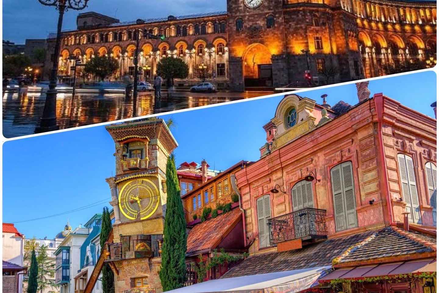 Traslado privado con tour: De Ereván a Tiflis o viceversa