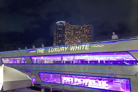 Luxury White Cruise &Premium View &Complimentary Beer & Win White Orchid Dinner on Chao Phraya with Complimentary Beer
