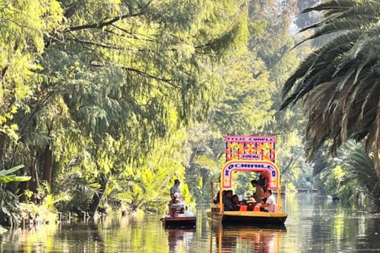 Musique et tequila à Xochimilco, visite de Coyoacán et CUMusique et Tequila à Xochimilco visite Coyoacán et CU