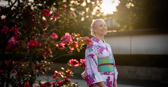 Tokyo : location de kimono Miu à Asakusa, séance photo en option