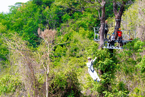 Phuket: Zipline Flying Higher Than Hawk with ATV OptionZipline 18 Platform and ATV ride