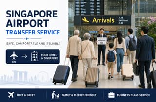 Privater Transfer vom Flughafen Singapur SIN zum Hotel