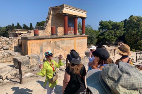 Heraklion: Excursão a pé guiada sem fila pelo Palácio de Knossos