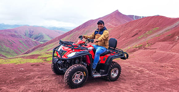 From Cusco: Red Valley and Rainbow Mountain Tour on ATVs