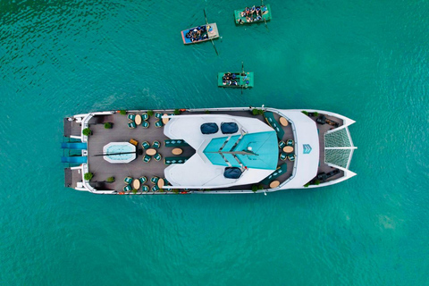 Hanoi:Halong Catamaran 5* Day Cruise,champoline,water slide Without Transfer Service