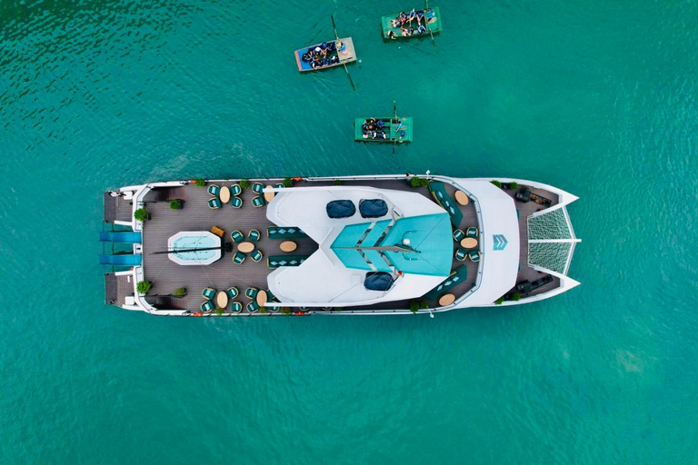 Hanoi:Halong Catamaran 5* Day Cruise,champoline,water slide Without Transfer Service