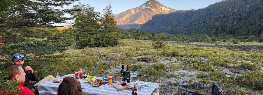Pucón : dégustation de vins au pied du volcan Villarrica