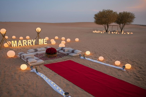 Dubai: Private Occasion Celebration with Dinner & Stargazing Marry Me Proposal with Desert Experiences & Transfers
