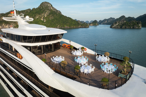 Ha Long Bay on A Luxury 6-star Cruise 2D1N and 3D2N HA LONG BAY 3D2N & SHARED TRANSFER (ROUND TRIP)