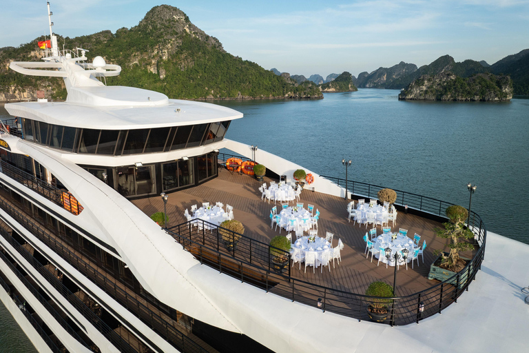 Ha Long Bay on A Luxury 6-star Cruise 2D1N and 3D2N HA LONG BAY 3D2N & SHARED TRANSFER (ROUND TRIP)