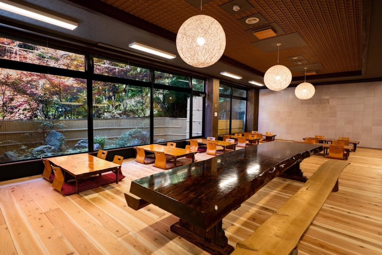 Kyoto: Kurama Onsen Entry Ticket with Set Meal Onsen Full Set＋Yuba Shabu Yudofu Set Meal