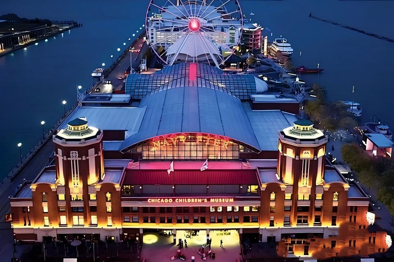 Chicago by Night: Skyline, Riverwalk & Navy Pier Lights
