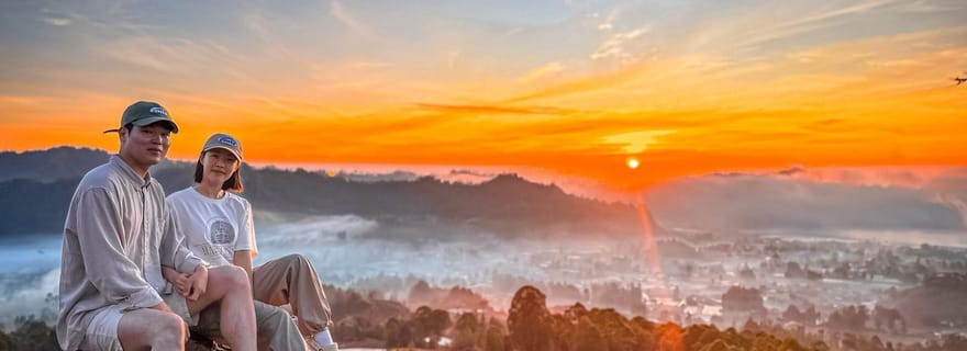 Mont Batur en Jeep au lever du soleil, lave noire, tout inclus