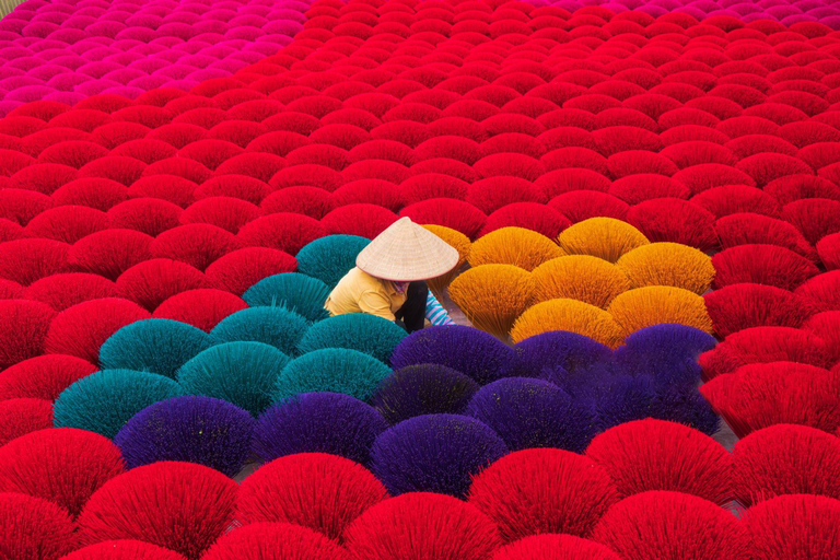Hanoi: Incense Village, Hat or Lacquer Village "SMALL GROUP" PRIVATE: 4 Villages: INCENSE + HAT + LACQUER + VOTIVE PAPER