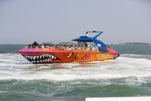 Port de Boston : croisière Codzilla en hors-bord rapide