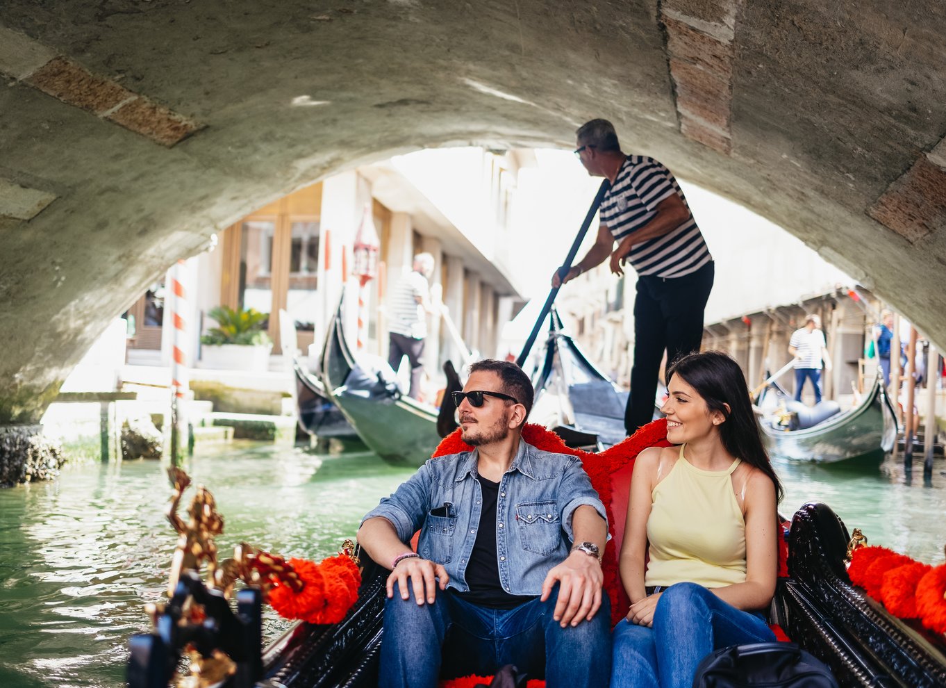 Venedig: Gondoltur på Canal Grande med app-kommentarer