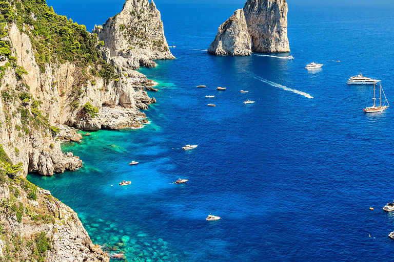 From Positano: Full-Day Boat Tour to Capri Small group tour from Positano