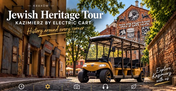Krakow: Jewish Heritage City Sightseeing Golf Cart Tour