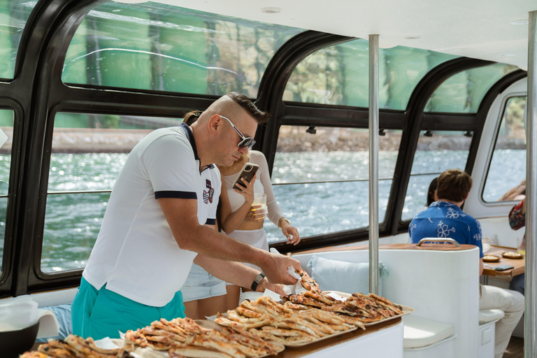 Lisbon Night Party Cruise with DJ, Pizza & Drinks Lisbon Morning Relax Cruise with Drinks & Snacks