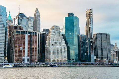 New York: avondrondvaart haven met lichtjes zonder wachten