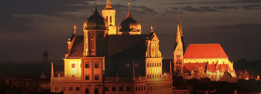 Augsbourg: visite guidée à pied illuminée en soirée