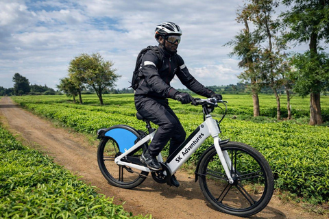 Limuru: E-Bike Ride Through Tea Plantations Limuru: Tea Farms E-Bike riding & sky cycling