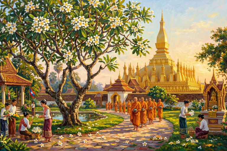 Vientiane: Art House Cafe Painting & Eco Print Workshop
