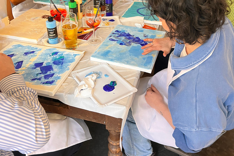 Sip & Paint Team Event Abstract Painting in Cologne