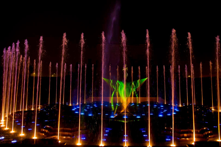 New Delhi : Visite de l&#039;exposition Akshardham et du spectacle de l&#039;eau et de la lumière