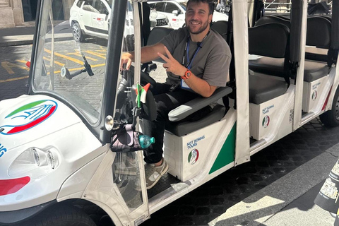 Rome: Fun Golf Cart Giro with Music and Gelato Rome: Fun Golf Cart Tour with Music and Gelato