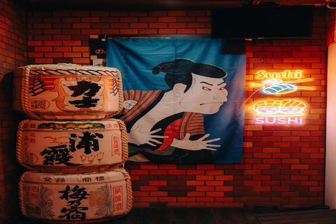 Degustación ilimitada de sake con degustación de sushi Omakase en TokioCata ilimitada de sake con 10 piezas de sushi omakase en Tokio