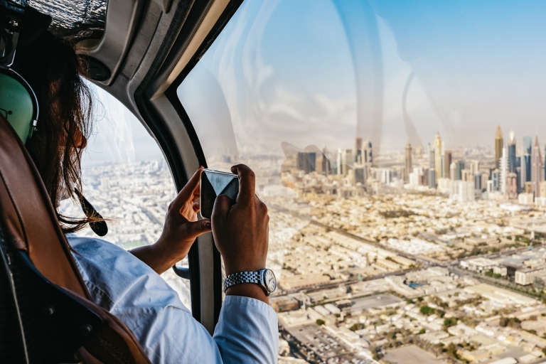 Dubaï : vol touristique en hélicoptère depuis The PalmVol de 25 min en groupe