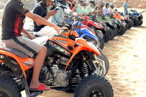 Agadir & Taghazout: Quad Beach & Mountain Adventure with Tea quad bike full day to paradis valley