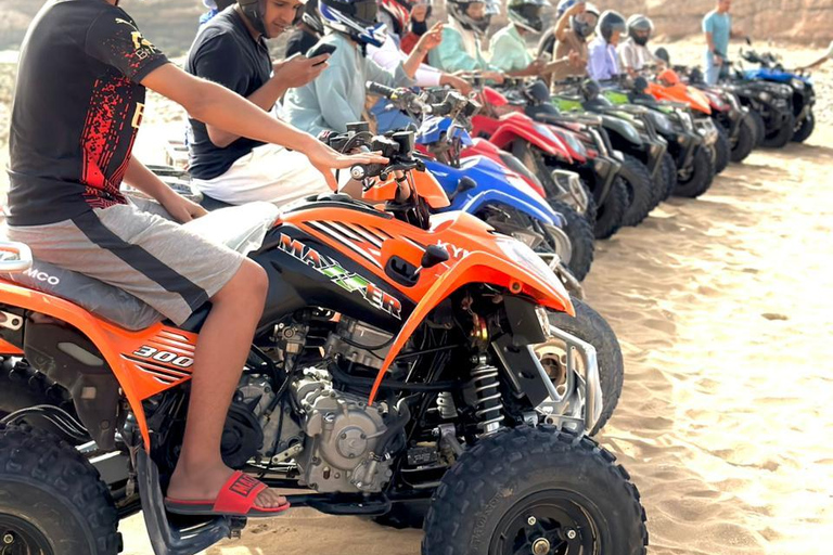 Agadir & Taghazout: Quad Beach & Mountain Adventure with Tea quad bike full day to paradis valley