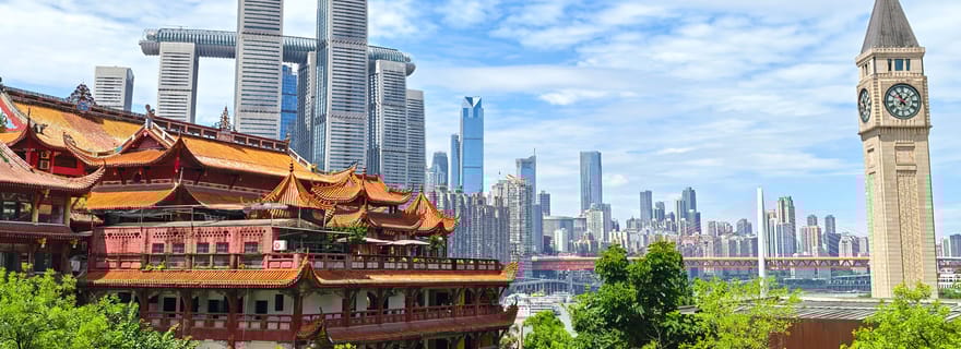 Chongqing : lieux branchés, téléphérique et ferry - visite privée
