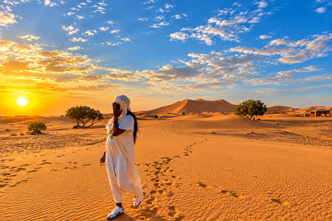 Agadir to Marrakech: 3-Day Merzouga Camel Ride & Luxury Camp Private luxury Sahara tour – exclusive experience