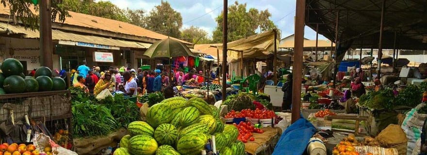Dar es Salaam : visite du marché aux poissons, du marché frais et du marché d'art