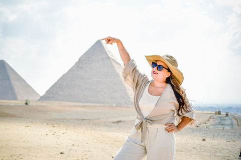 Hurghada to Cairo: Pyramids & Museum for First-Time Visitors Option 2 - The Grand Egyptian Museum (GEM) and Giza Pyramids