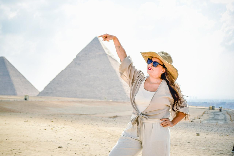 Hurghada to Cairo: Pyramids & Museum for First-Time Visitors Option 2 - The Grand Egyptian Museum (GEM) and Giza Pyramids