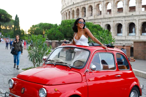 Rome Fiat 500 Tour met Professionele Fotoshoot