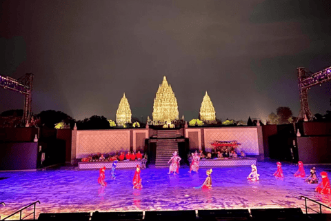 Yogyakarta : Ramayana Ballet Prambanan Show TicketCategorie Special Class - Normale zitplaatsen met bovenaanzicht +drankje