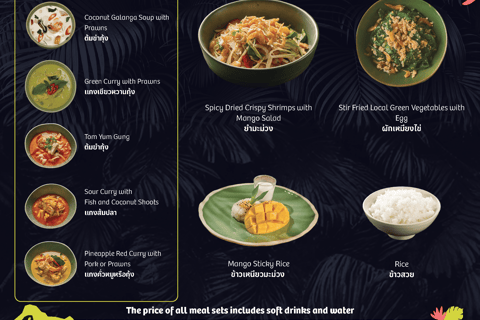 Phuket: Thai Dining Experience at Three Monkeys Restaurant Thai Set Menu for 2 - Set D