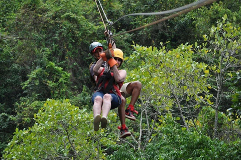 Puerto Plata: Zipline, Damajagua Falls, and City Tour