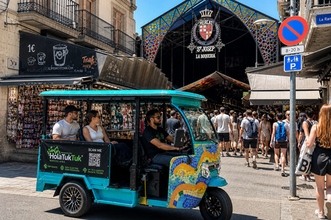 Barcelona: Private Electric Tuk Tuk Sightseeing Tour with Local Driver-Guide Barcelona: 3-Hour Private E-Tuk-Tuk Tour with a Local Guide