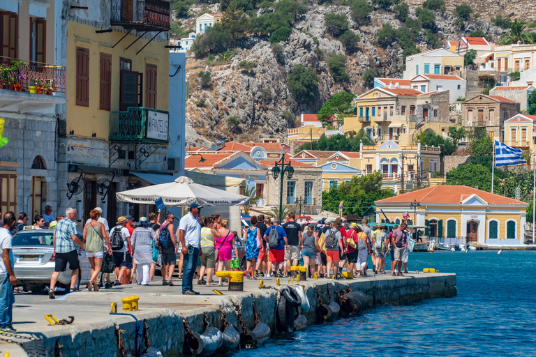 Desde Lindos: Casco antiguo de Rodas y viaje en lancha rápida a Symi