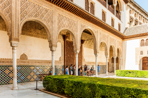 Granada: Alhambra & Nasrid Palaces Tour with Tickets Tour in Italian for 10 People