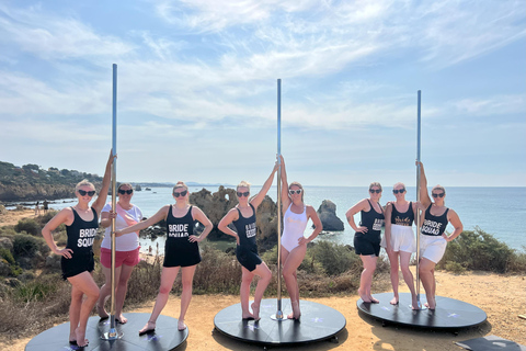 Algarve : Expérience de pole dance avec vue sur l'océan et Prosecco