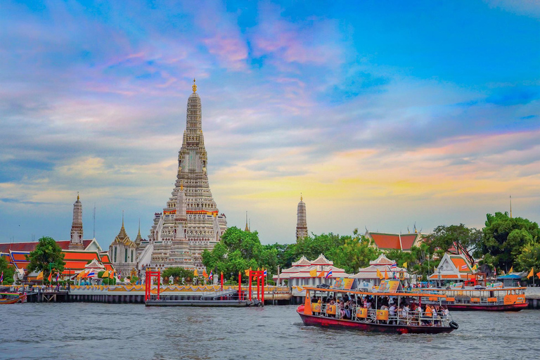 Bangkok: Grand Palace, Wat Pho, Wat Arun Sacred & Local Tour Tha Maharaj