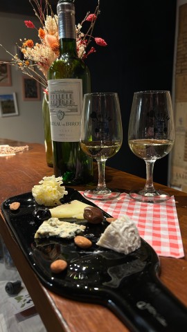 Visit Bordeaux  tasting class with white wines and cheese in Bordeaux